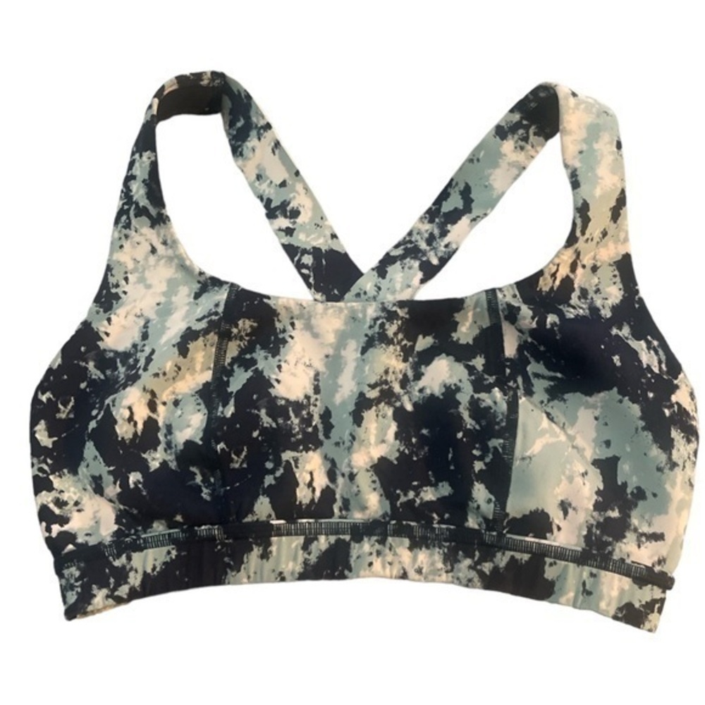 Sweaty Betty Navy Teal Sports Bra Size Small/Med EUC No Size Tag #1462